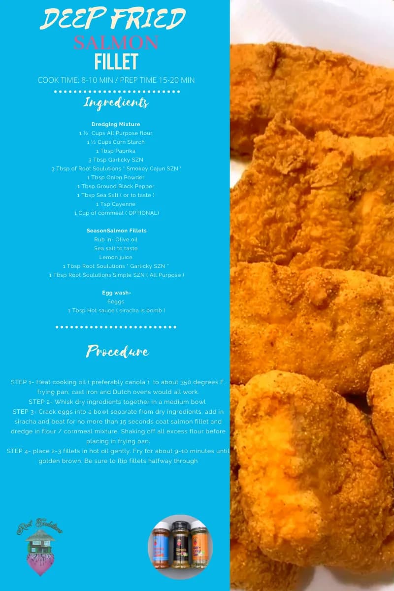 Deep Fried Salmon Fillet