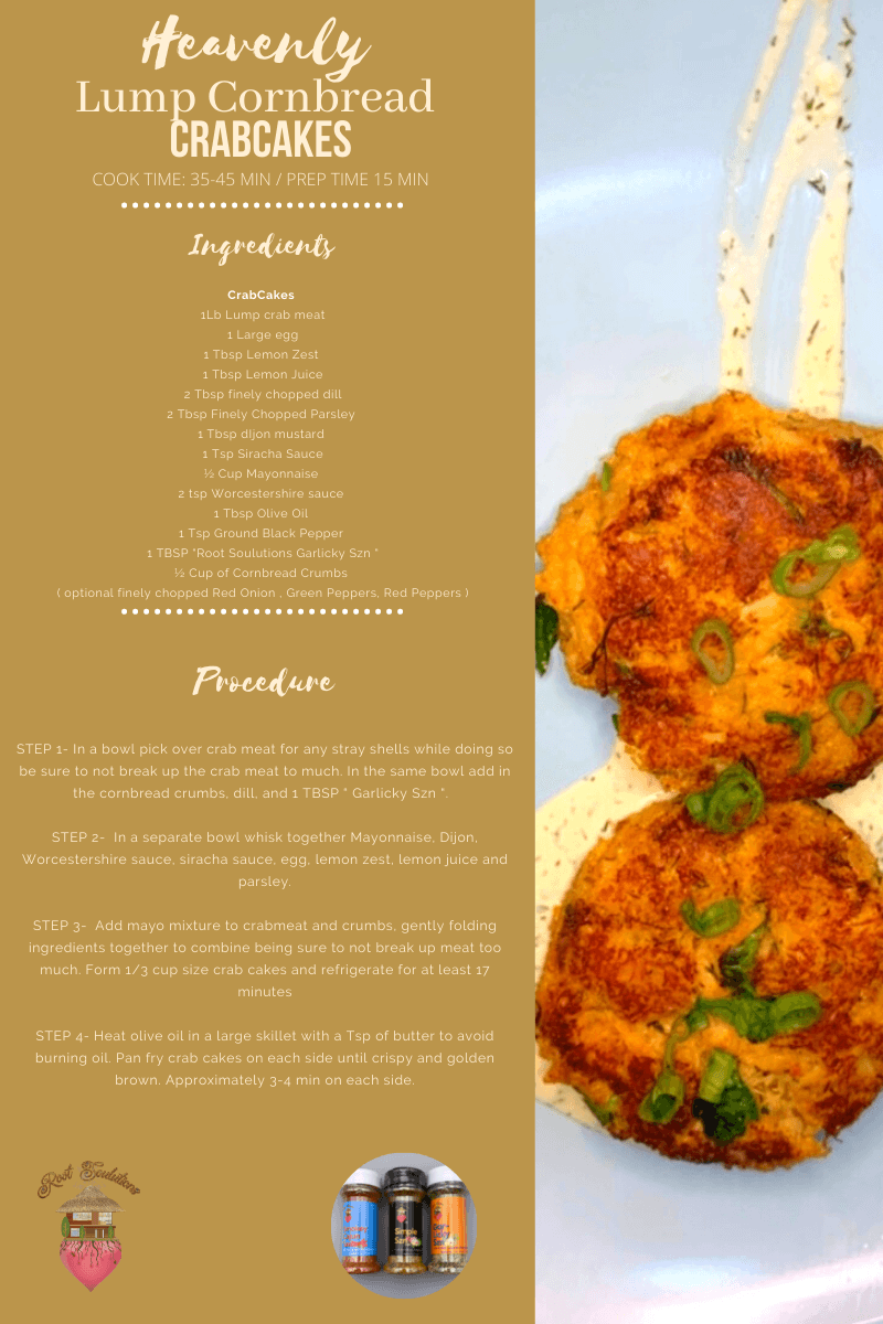 Heavenly Lump Cornbread Crabcakes