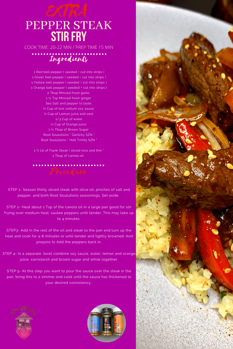 Extra Pepper Steak Stir Fry