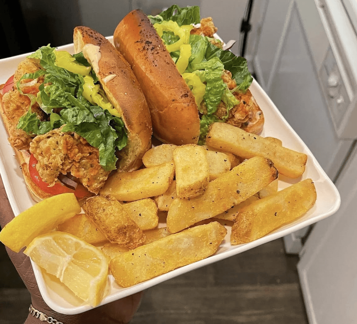 Cajun Fried Chicken Po'Boys